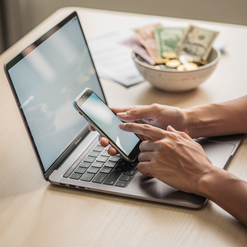 Le Goi Tien Nhanh professional team assisting a customer with a secure money transfer to Vietnam